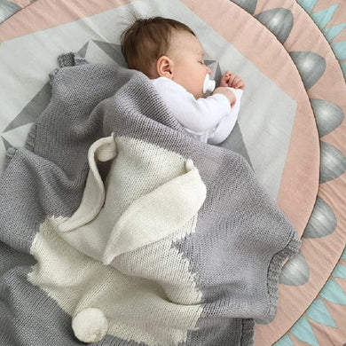 Handmade Knitted Swaddling Blanket for Baby Infants