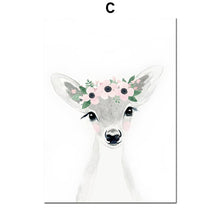 Load image into Gallery viewer, Deer Rabbit Sheep Dream Catcher Flower Wall Art Posters