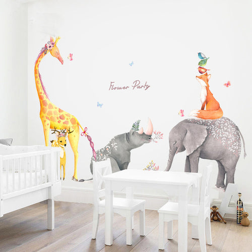 Forest Animal Wall Stickers for Kids Room